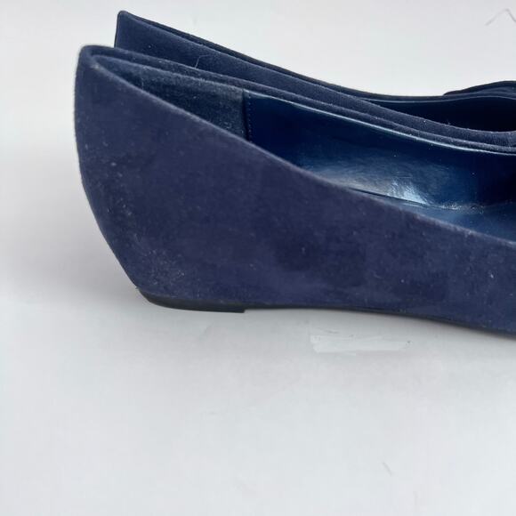 BANDOLINO RESSIE WOMENS FLATS OXFORDS BALLET SLIPPER SHOES SIZE 7M NAVY BLUE - Picture 8 of 9